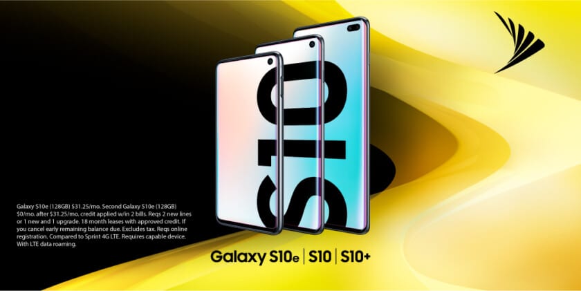 Sprint Samsung Galaxy S10 Series