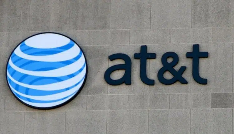 The AT&T logo.