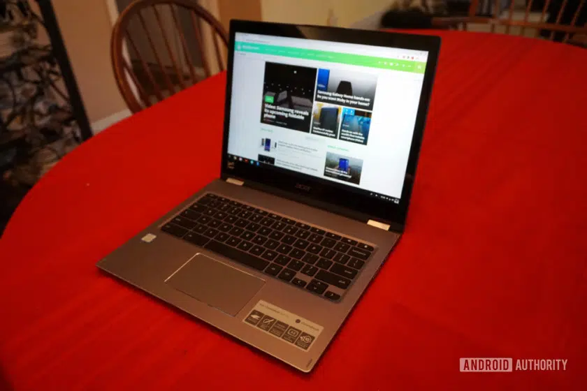 Photo of a Acer Chromebook Spin 13 a Google Assistant compatible device