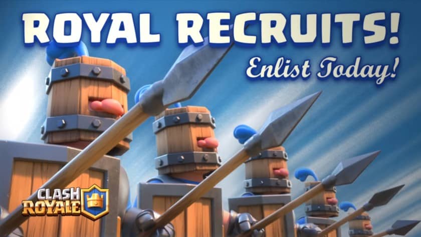 Royal Recruits new card clash royale