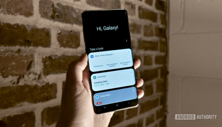 Samsung Galaxy S10 Bixby home