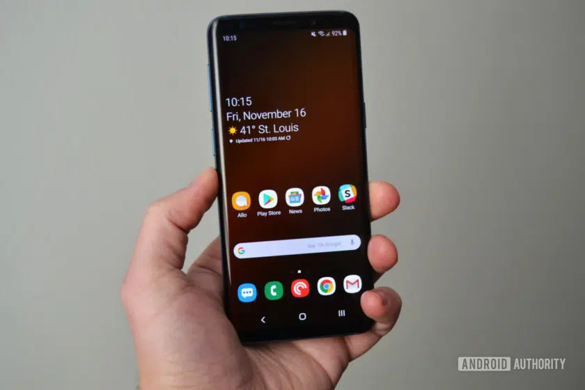 samsung galaxy s9 one ui review home screen display