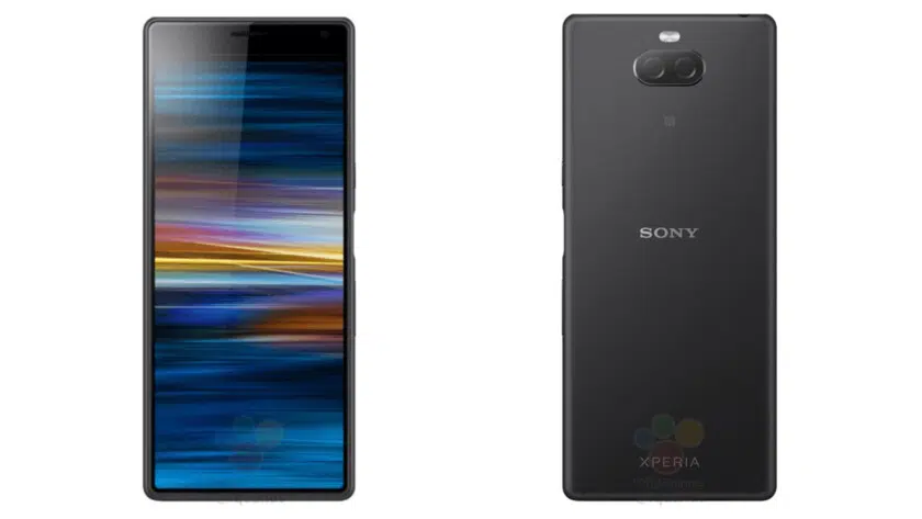 A leaked render of the Sony Xperia XA3 or Xperia 10