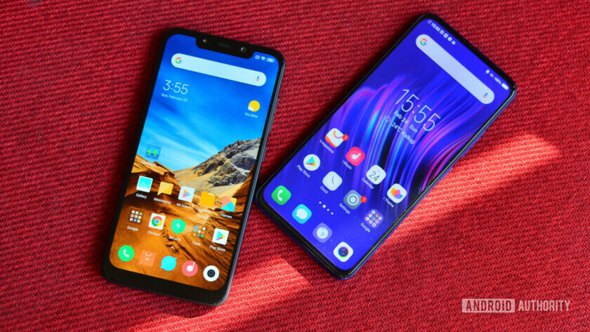 Vivo V15 Pro vs Pocophone F1 front