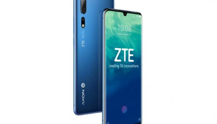 ZTE Axon 10 Pro renders in blue.