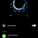 Facebook Messenger dark mode screenshot