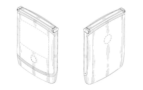 A Motorola patent filing showing the potential Motorola Razr