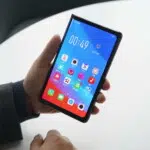 A photo of Oppo's folding smartphone.