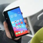 A photo of Oppo's folding smartphone.