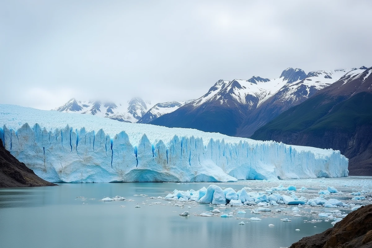 Le glacier Perito Moreno en Patagonie argentine illustrant les paysages entre les Andes et la Patagonie
