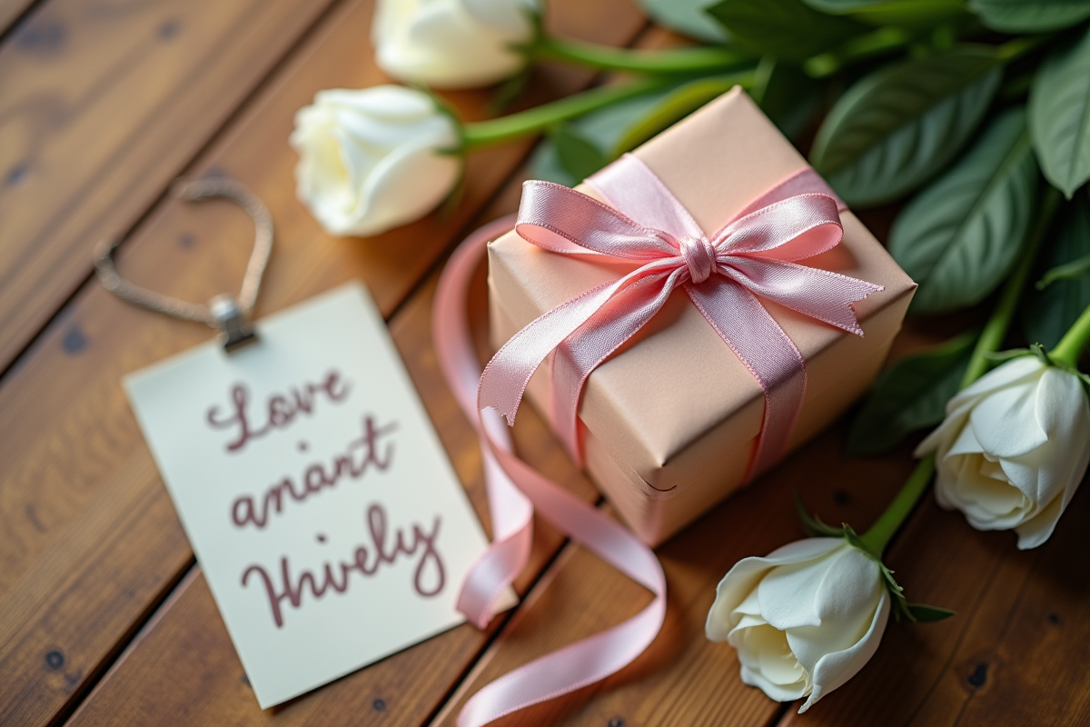 Coffrets cadeaux d anniversaire avec fleurs et carte