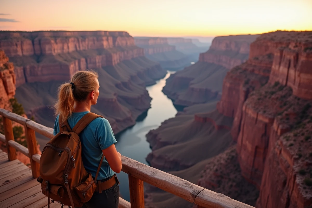 Le Grand Canyon aux États-Unis illustrant l'immensité du territoire américain comparable à la Chine