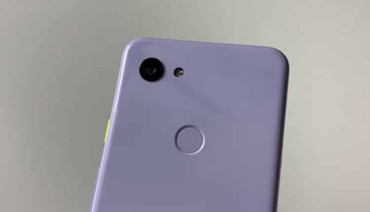 The back of the Google Pixel 3 Lite.