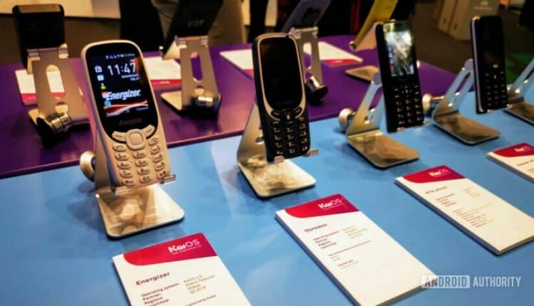 KaiOS phones at MWC 2019.