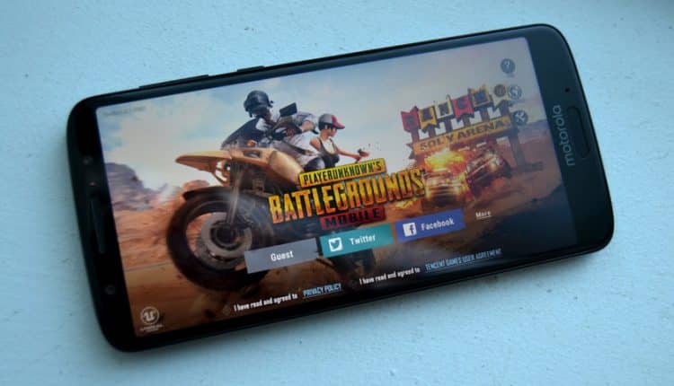 pubg mobile android game moto g6