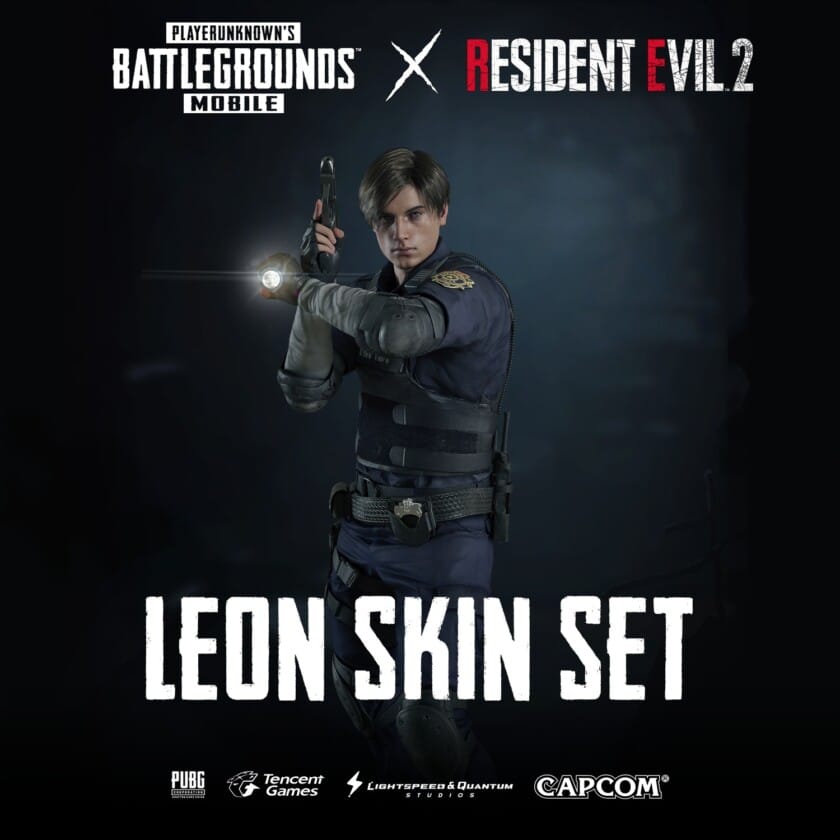 PUBG MOBILE x Resident Evil 2 Leon skins