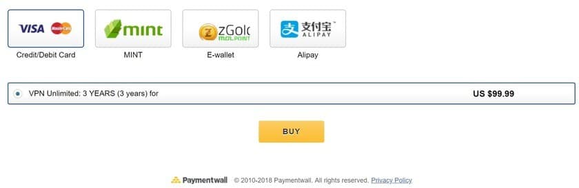 vpn unlimited more payment options