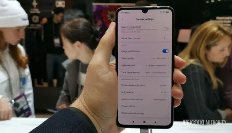 xiaomi mi 9 video recording